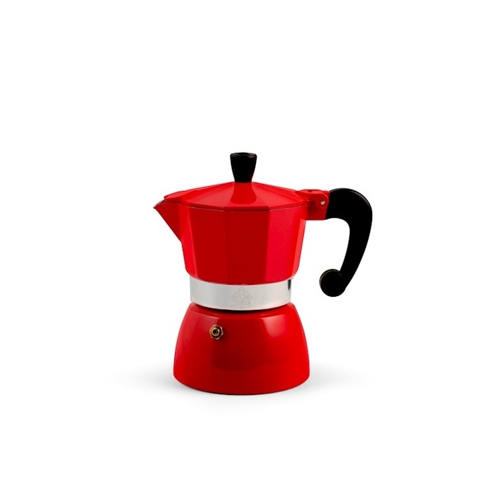 Caffettiera Brigitte in alluminio 1 tazza colori assortiti