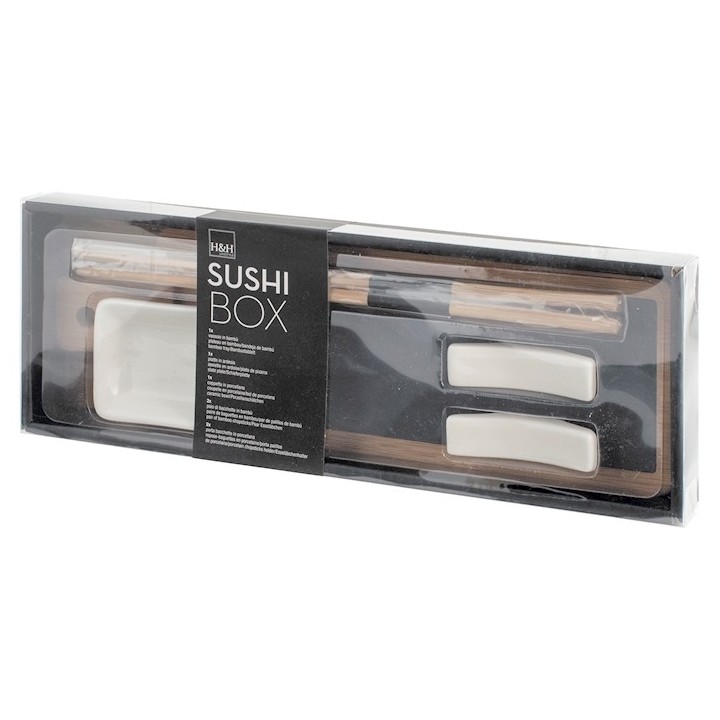 Set 9Pz. Sushi Ardesia Bambu' Cm 9X28