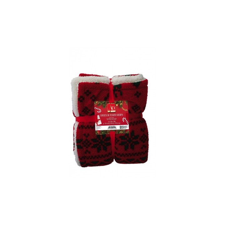 Coperta in tessuto sherpa-ass. 3 colori-cm. 150 x 200 / gr. 220 al mq. (retro gr. 200 al mq.)