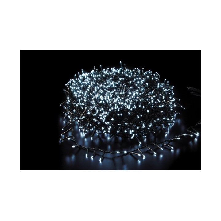 Catena luminosa con 560 minilucciole LED bianche