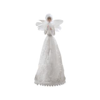 Angelo da tavolo con pizzo 11x27 cm