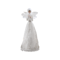 Angelo da tavolo con pizzo 11x27 cm