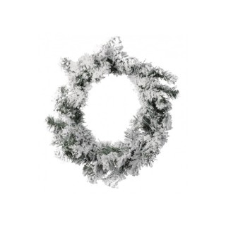 Ghirlanda innevata in PVC 60 rametti- 45 cm
