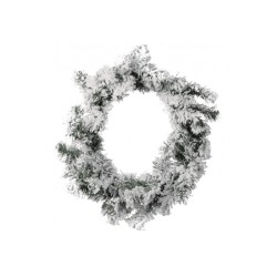 Ghirlanda innevata in PVC 60 rametti- 45 cm