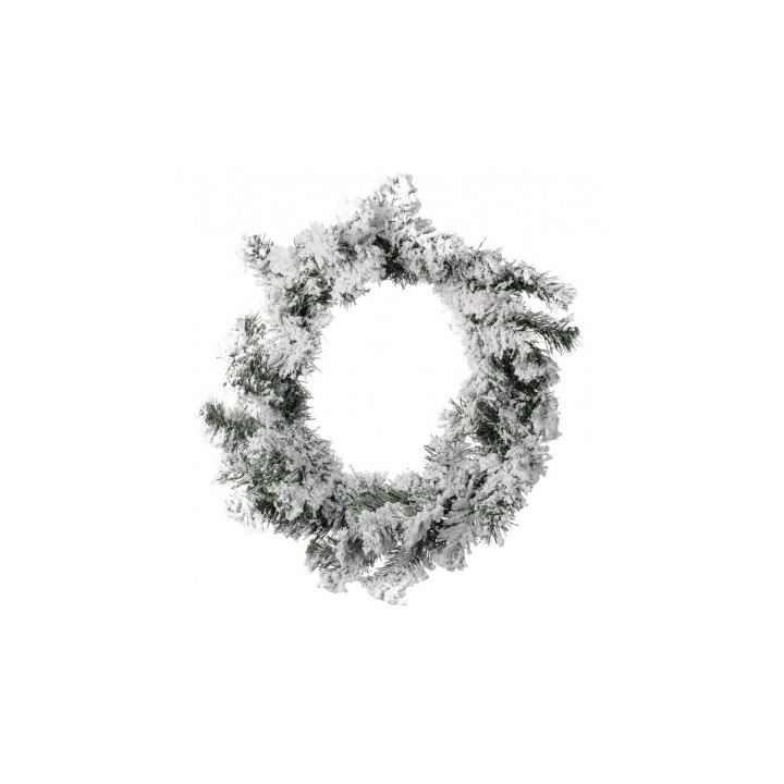 Ghirlanda innevata in PVC 60 rametti- 45 cm