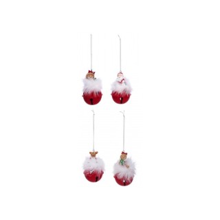 Decorazione natalizia da appendere con campanella