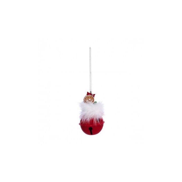 Decorazione natalizia da appendere con campanella