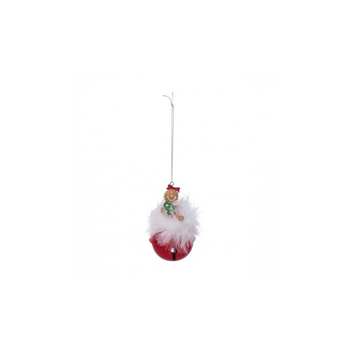 Decorazione natalizia da appendere con campanella