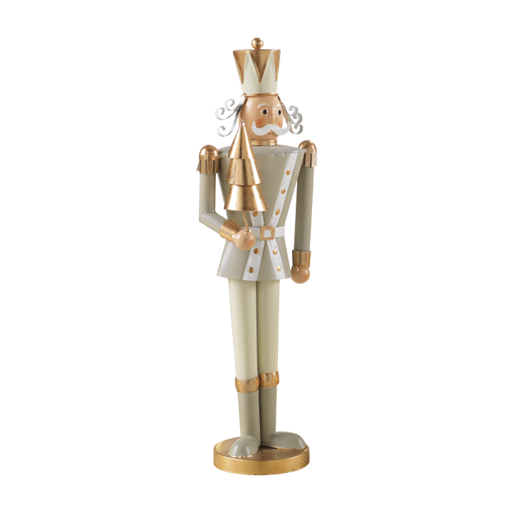 Soldato in metallo con abete 12x9,5x42,5 cm