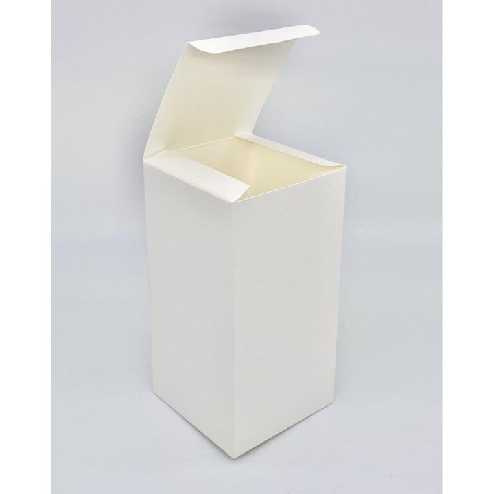 Scatola pieghevole seta bianca 80 x 80 x 200 mm | CarinCasa