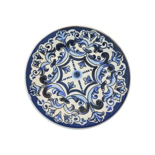Piatto blu cm 20 ceramica salerno firenze
