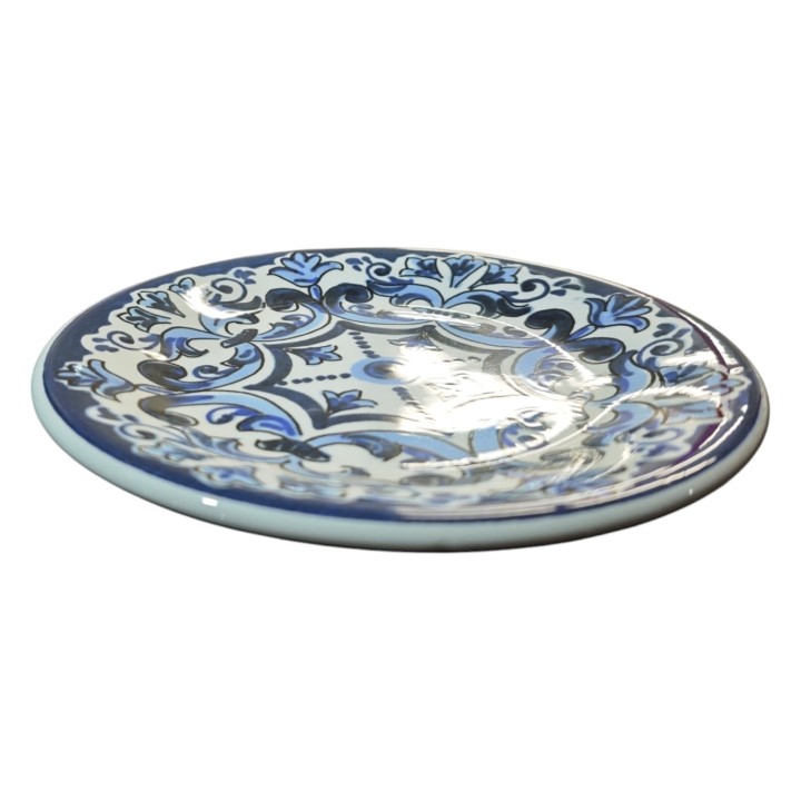 Piatto blu cm 20 ceramica salerno firenze