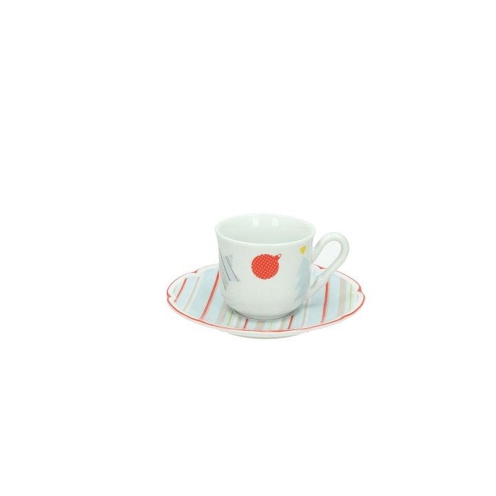 Servizio da caffè 6 tazzine natalizio Poema