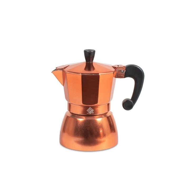 Caffettiera brigitte in alluminio 3 tazze colori assortiti