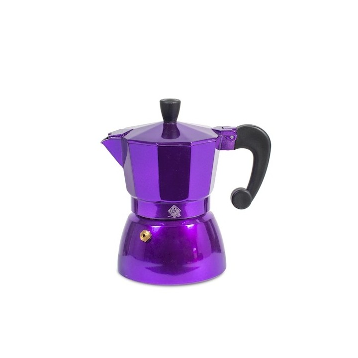 Caffettiera brigitte in alluminio 3 tazze colori assortiti