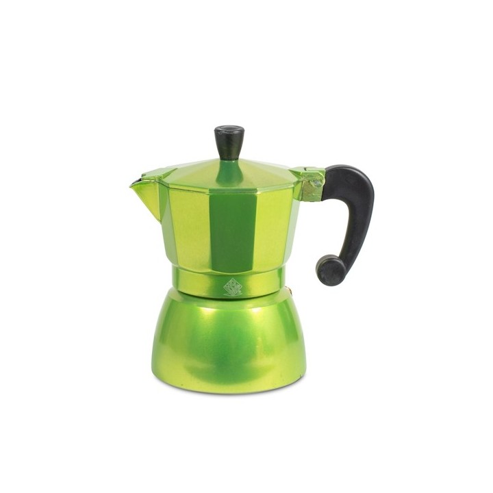 Caffettiera brigitte in alluminio 3 tazze colori assortiti