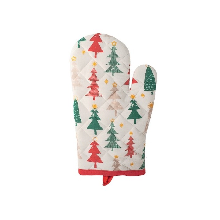 Guanto forest in 50% cotone riciclato e 50% poliestere cm 17x27 cotone tinto in filo, imbottitura 100% poliestere