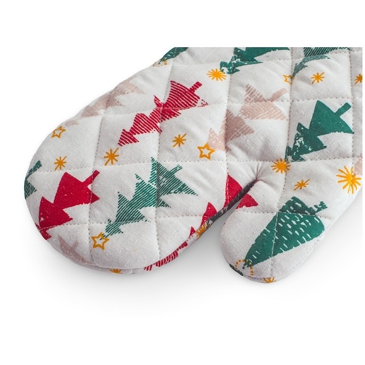 Guanto forest in 50% cotone riciclato e 50% poliestere cm 17x27 cotone tinto in filo, imbottitura 100% poliestere