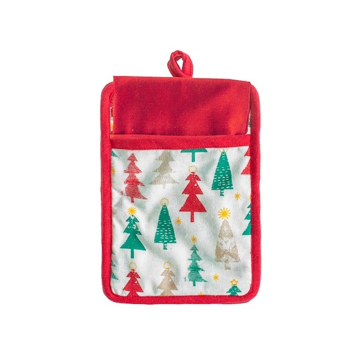 Porta mestoli scottish composto da un mestolo, un forchettone, una paletta, una paletta forata in legno.