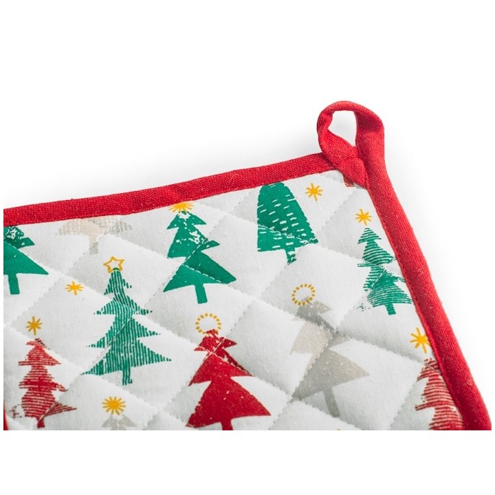 Presina forest in 50% cotone riciclato e 50% poliestere cm 18x18.cotone tinto in filo, imbottitura 100% poliestere