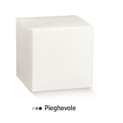 Scatola tipo pieghevole fibra bianco 17x17xh10 cm - 170x170x100 mm  Scotton
