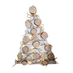 Abete legno con corde 27 x 36 cm