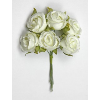 Fiore minori panna avorio 3 cm