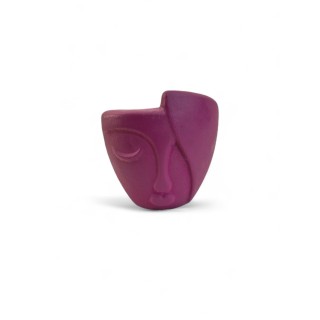 Candela volto donna piccola magenta cm 6,5x6  Ilary Queen
