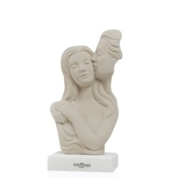 Abbraccio su base tortora gres 10x20 cm Ilary Queen