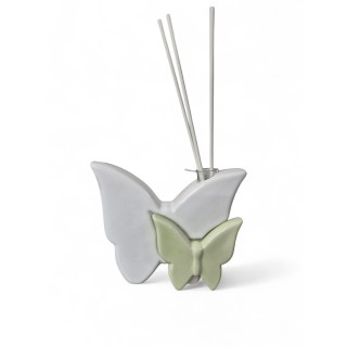 Profumatore farfalla bianca e verde 13x10 cm Ilary Queen |…