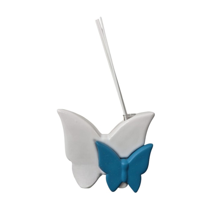 Profumatore farfalla bianco ottanio 13x10 cm Ilary queen