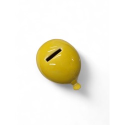 Palloncino salvadanaio giallo 12x9 cm