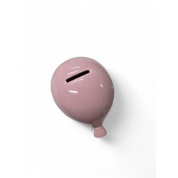 Salvadanaio palloncino rosa Ilary Queen  12x9 cm