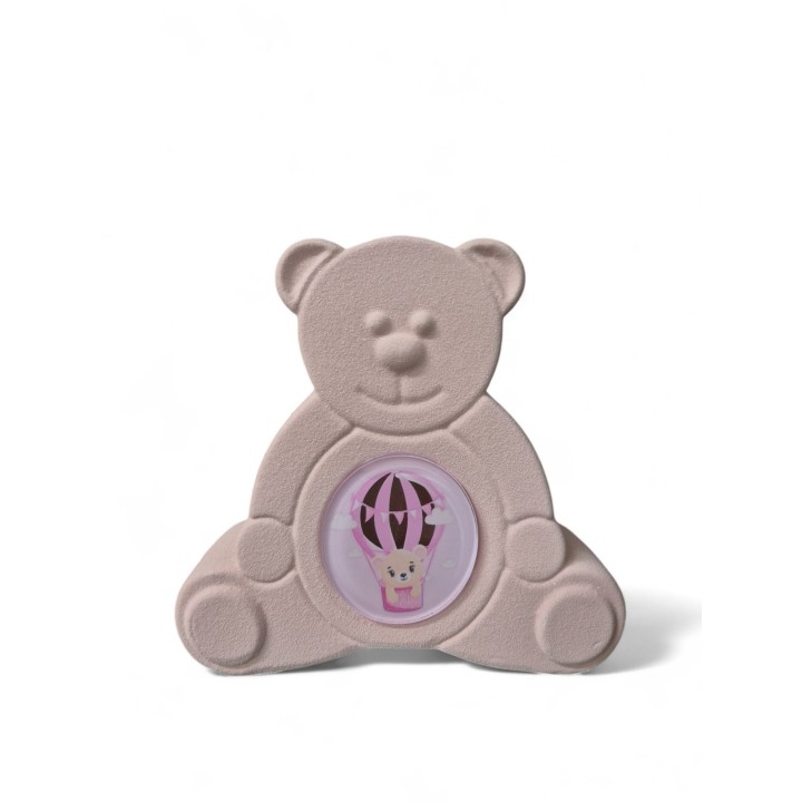 Orso led rosa gres con plex 13x13 cm | CarinCasa