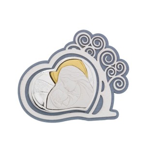 Madonna con albero della vita placca argento cuore bagutta…