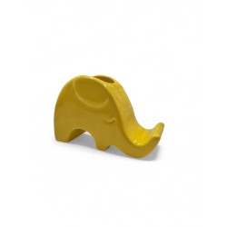 Elefante portacellulare giallo lucido 13x8,5 cm Ilary Queen