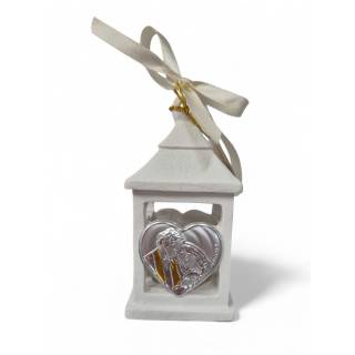 Lanterna resina a led 5x9 cm placca cuore sacra famiglia |…