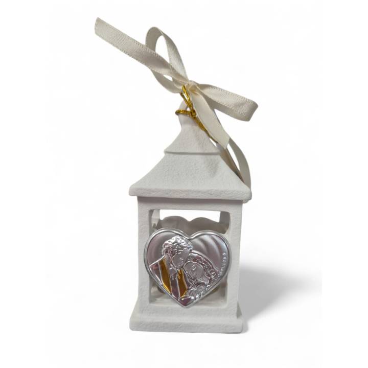 Lanterna resina a led 5x9 cm placca cuore sacra famiglia |…