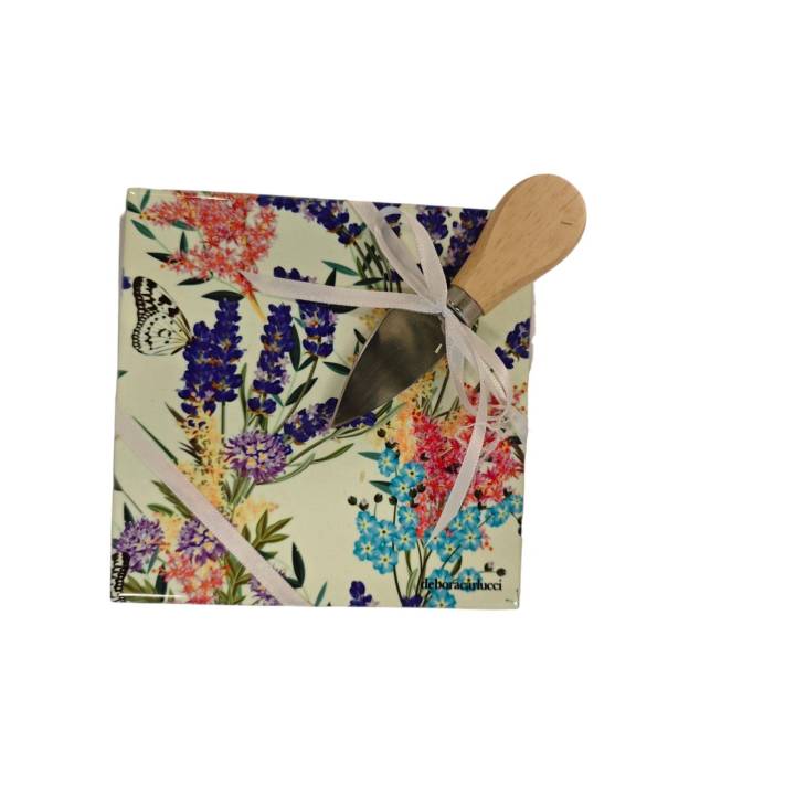 Tagliere medio 15 cm maiolica lavanda debora carlucci con…