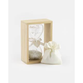 Clessidra Cuore con Cornice Grande 10x15x4,5 cm | CarinCasa