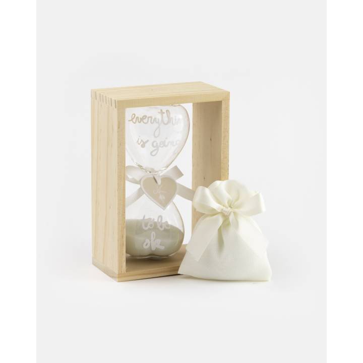 Clessidra Cuore con Cornice Grande 10x15x4,5 cm | CarinCasa