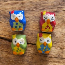 Gufetto femmina 4 colori assortiti 1,7x3h cm