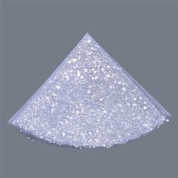 Sacchetto tulle velo di fata bianco pois