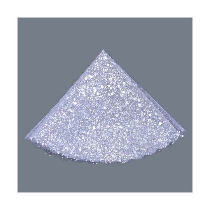 Sacchetto tulle velo di fata bianco pois