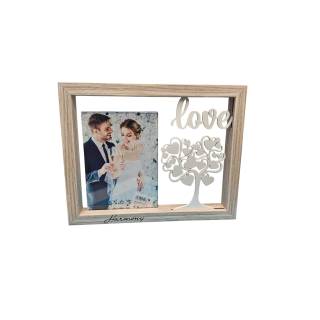 Cornice porta foto albero della vita legno bianco 24x19 cm…