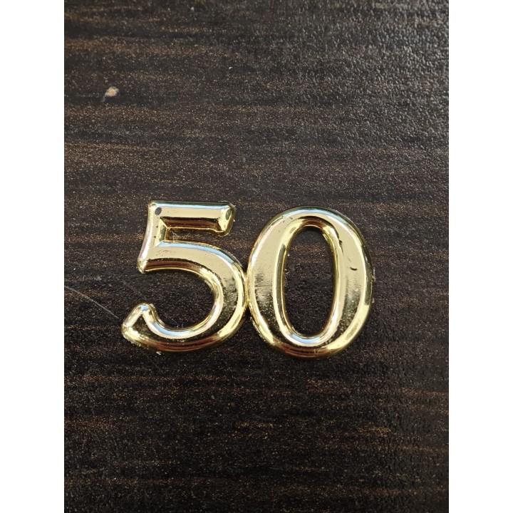 Applicazione Nr.50 Cm 2,5 Plastica Oro Conf. Da 24 Pz