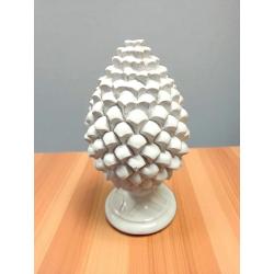 Pigna 3d bianca harmony con piede 8x15 cm