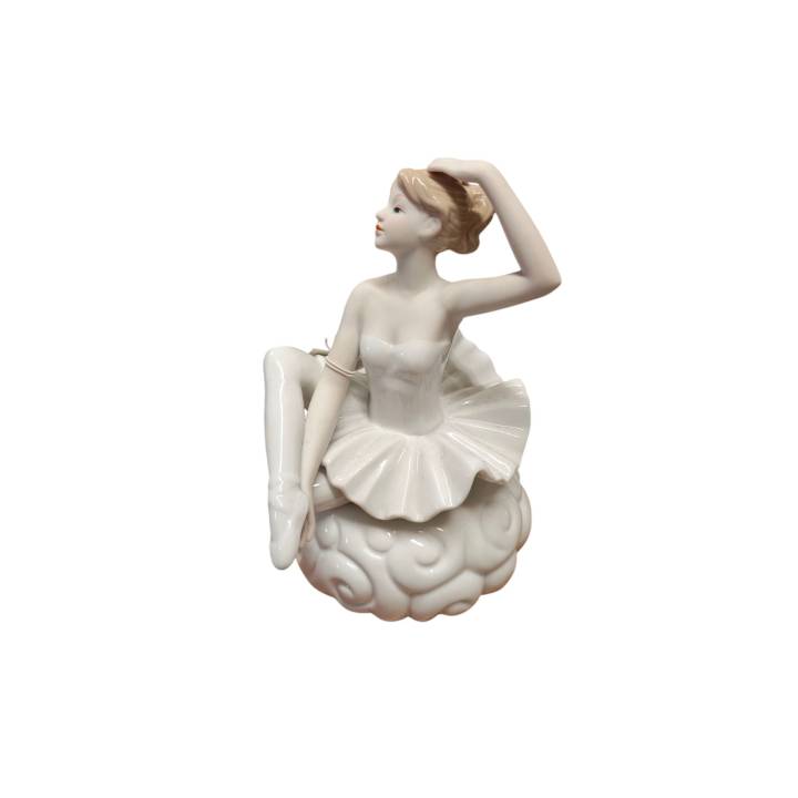 Ballerina carillon bianca 10x17 cm sant'etienne | CarinCasa