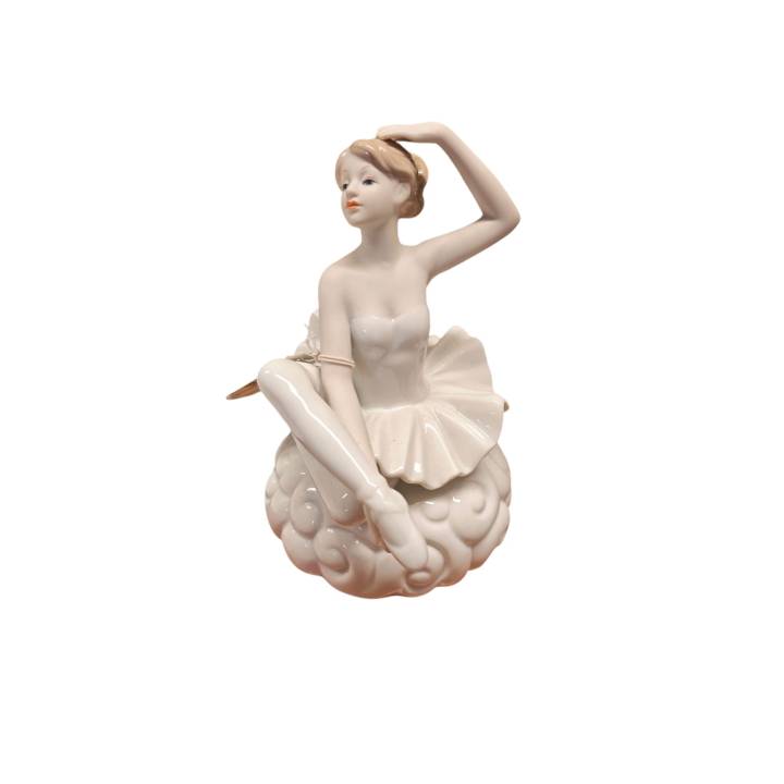 Ballerina carillon bianca 10x17 cm sant'etienne | CarinCasa