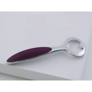 Apribottiglia in metallo con manico in silicone